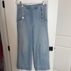 Women's Light Blue from Loft Wide-Leg Jeans